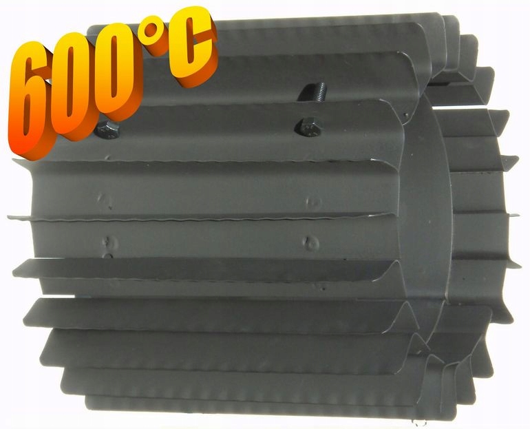 Radiátorový výmenník tepla ⌀ 180 mm/výška 250 mm sivý, nanášaný a skrutkovaný