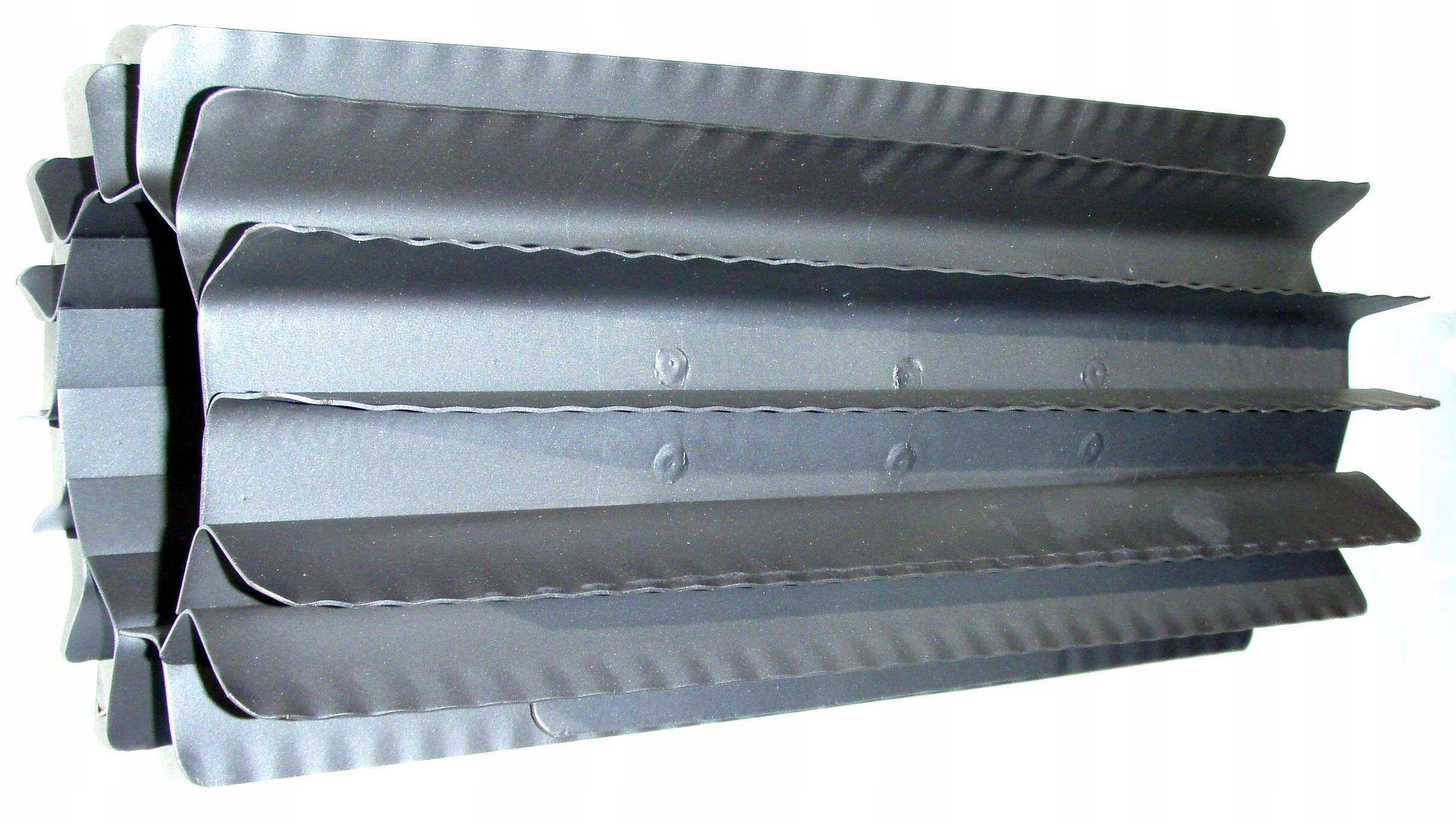 Radiátorový výmenník tepla ⌀ 100 mm/výška 370 mm sivý, nanášaný a skrutkovaný