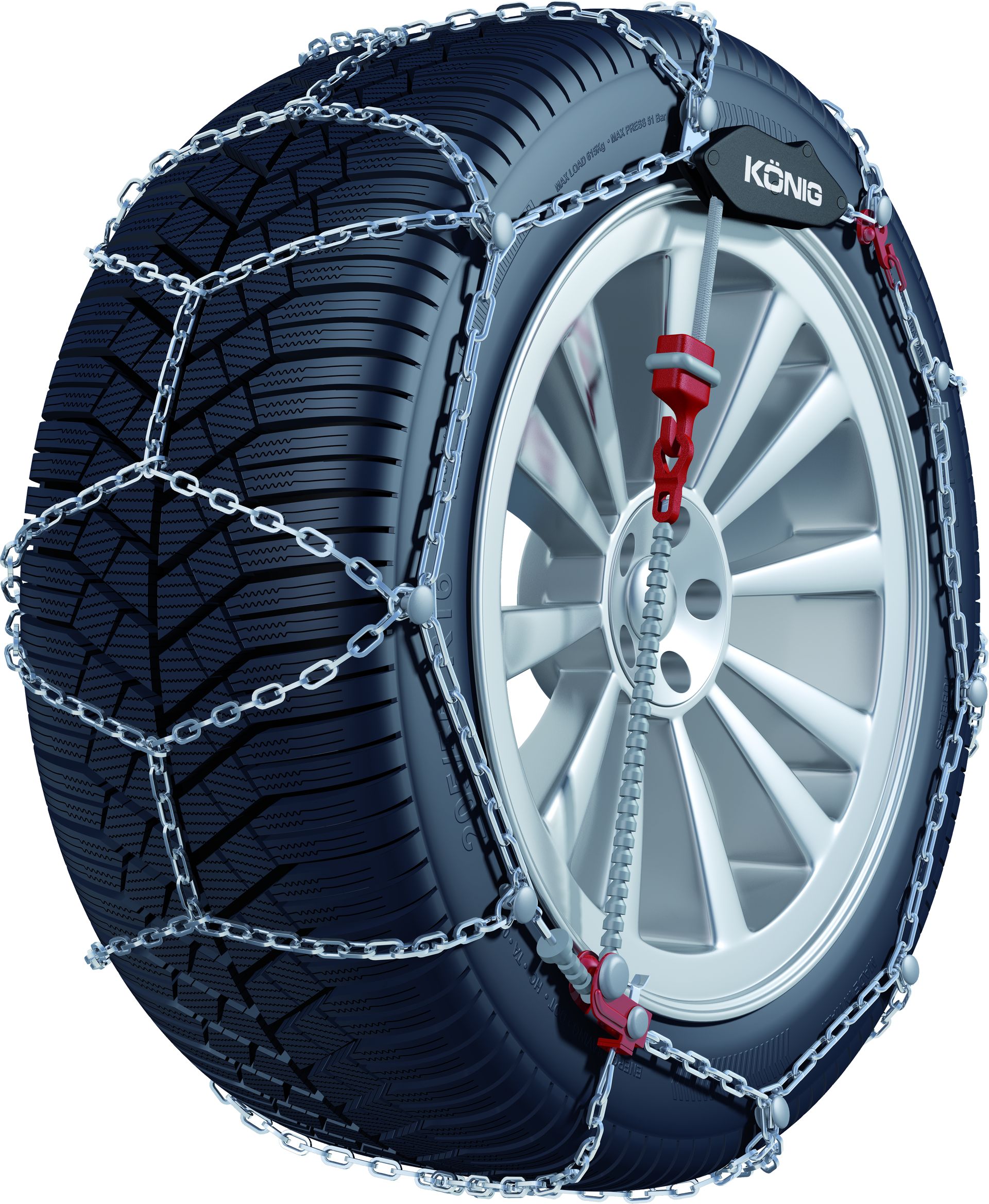 Łańcuchy śniegowe CG-9 KN 103 samonapina 225/55R17 Producent Konig