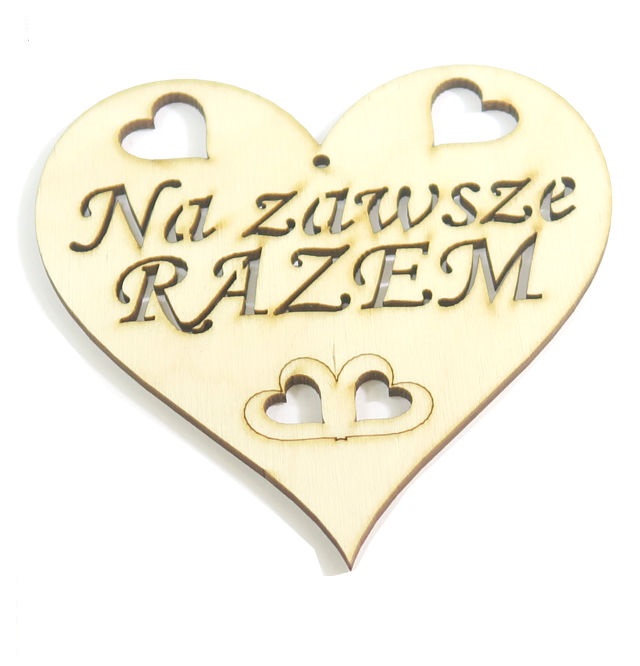 

Decoupage Dekor Serce Napis 'Na zawsze Razem' ED10