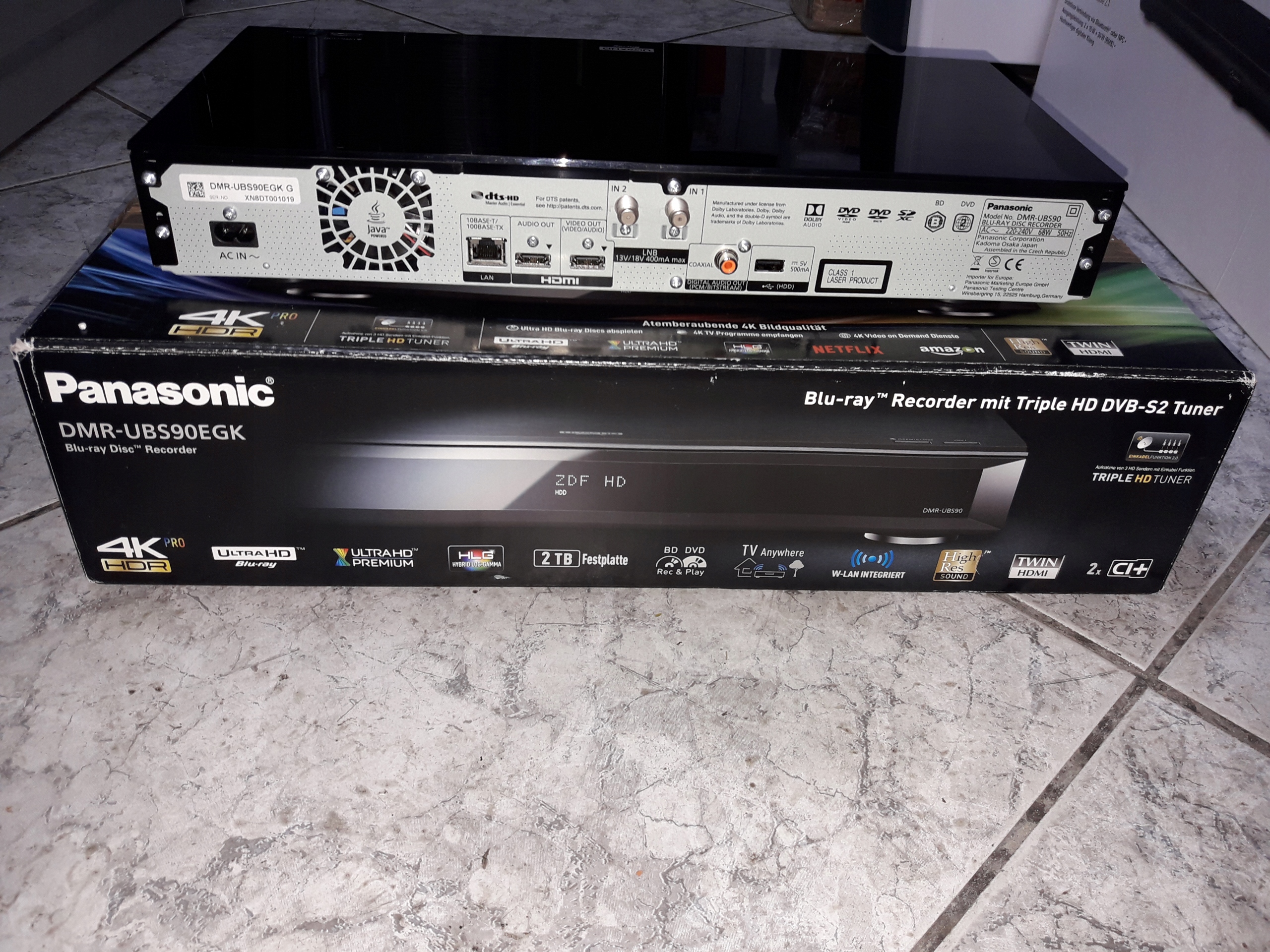 Panasonic DMRUBS90EGK Bluray Disk Recorder 7708207276 oficjalne