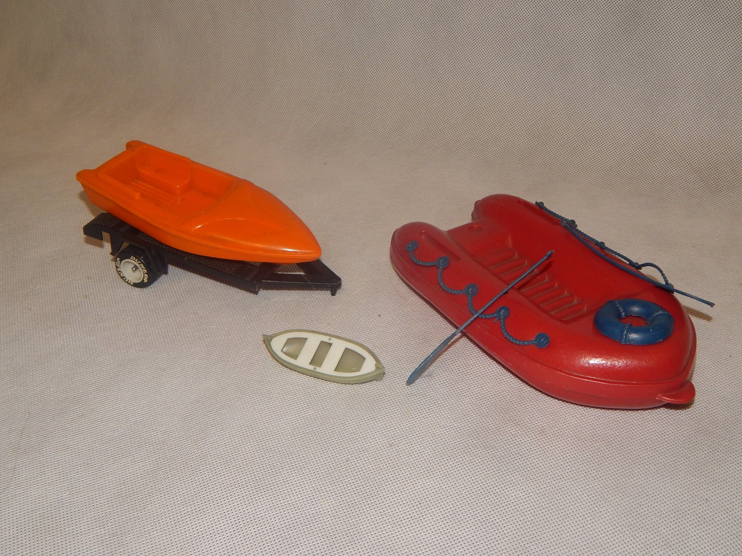 Stare Zabawki Prlu Ponton łódka Z Przyczepką