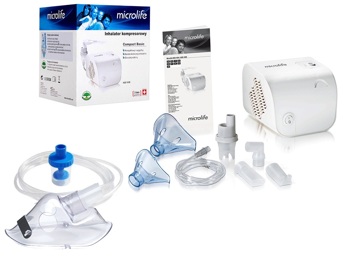 Microlife Inhalator NEB 100B + Zestaw Seriwsowy - 7222741404 ...