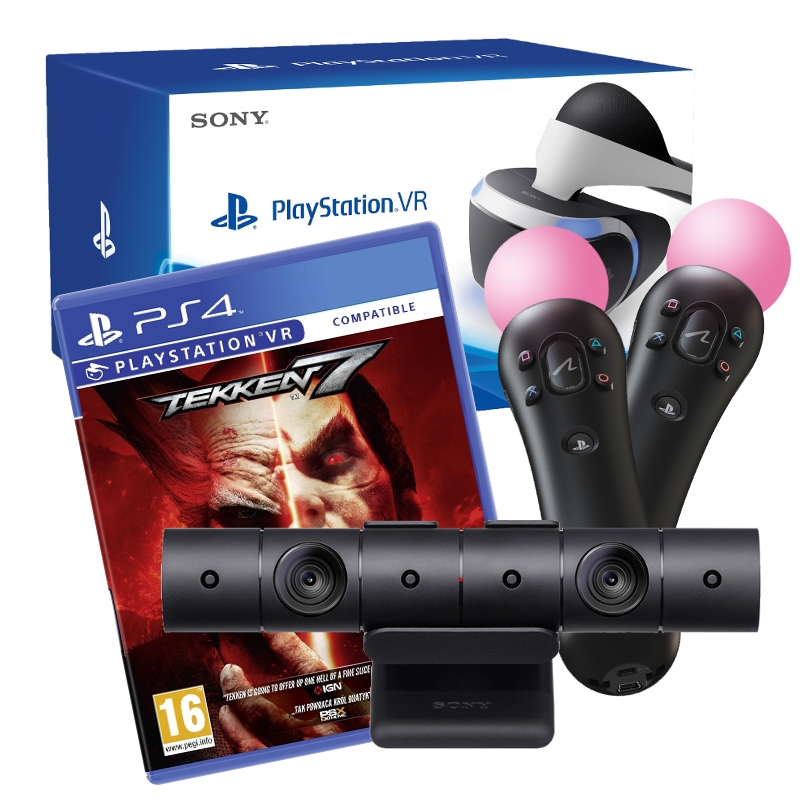 PS4 GOGLE VR + 2x MOVE+KAMERA V2+TEKKEN 7 DELUXE 7035627043