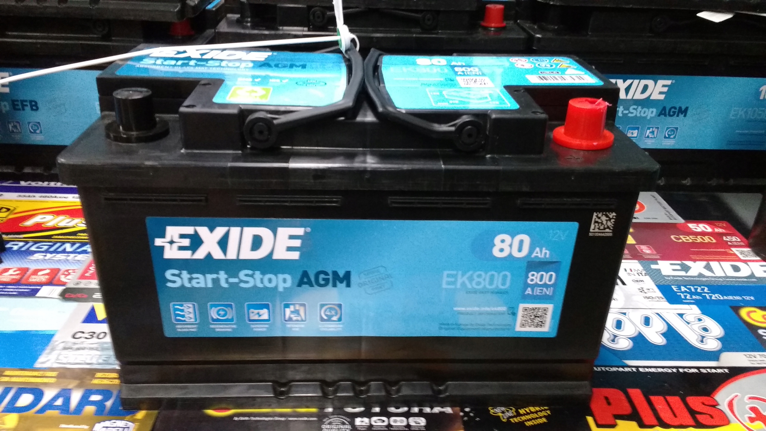 Akumulator Exide EK800 AGM STARTSTOP F21 80Ah 800A - 7573654350 ...