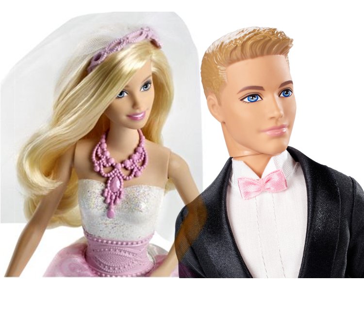 Barbie Lalka Ken Pan Młody Panna Młoda Para Młoda 7327458475 Barbie Lalka Ken Pan Młody Panna Młoda Para Młoda 7327458475