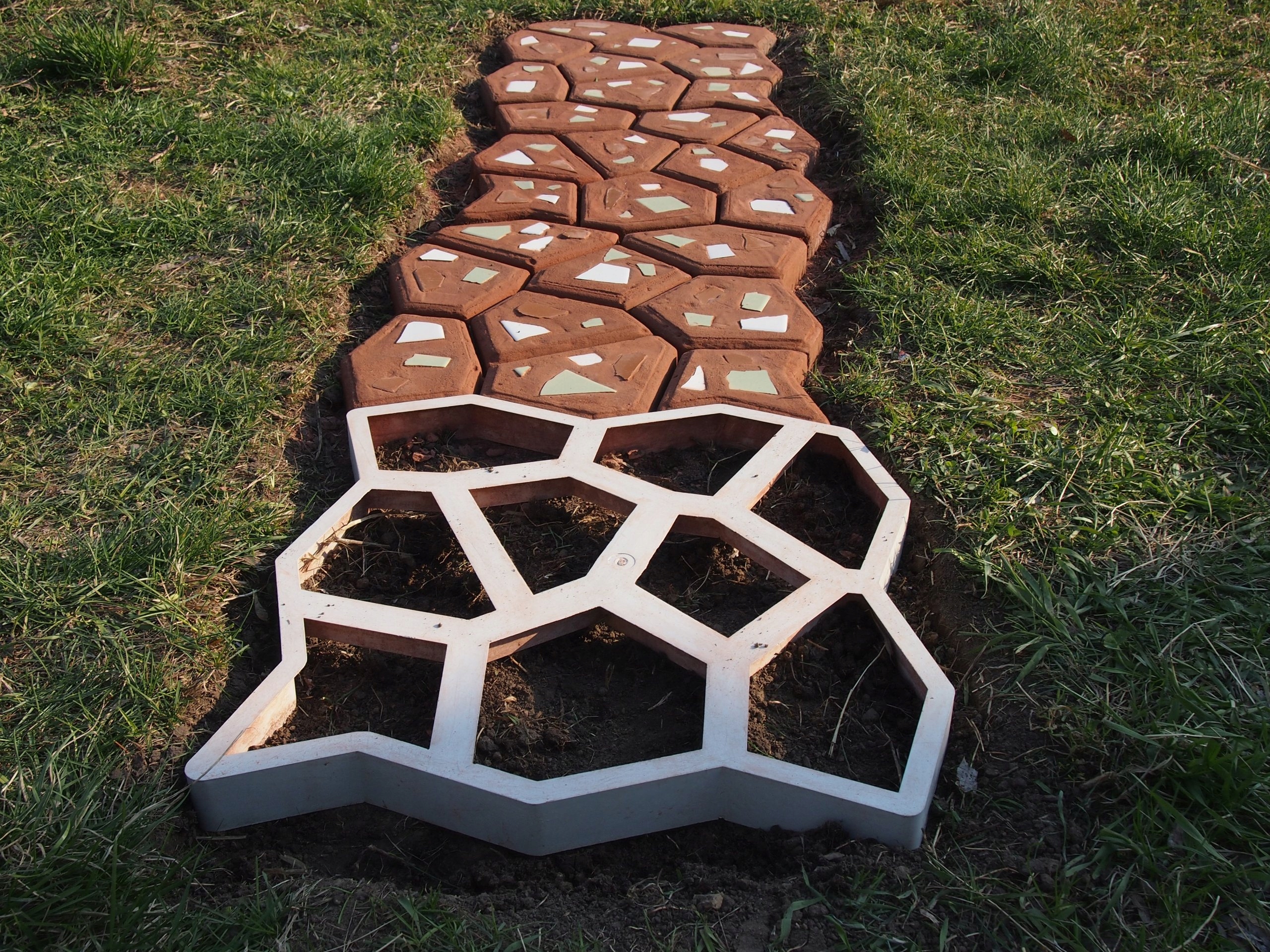 Forma do betonu- kostka brukowa -chodnik-60x60x6cm - 7341918118