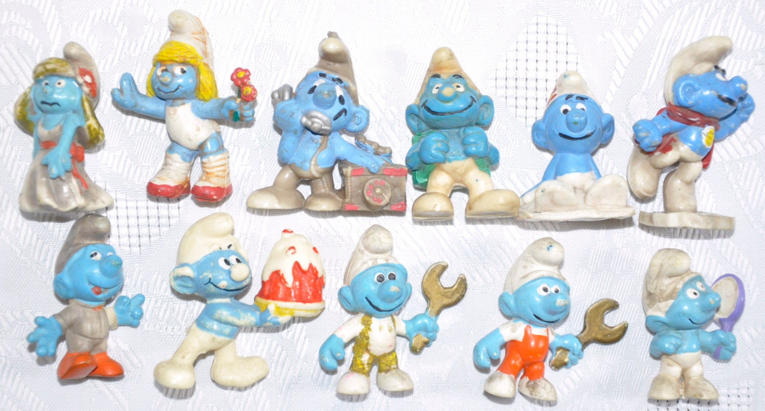 Zabawka Prl Smerfy Figurki 11 Szt Zabawka Prl Smerfy Figurki 11 Szt