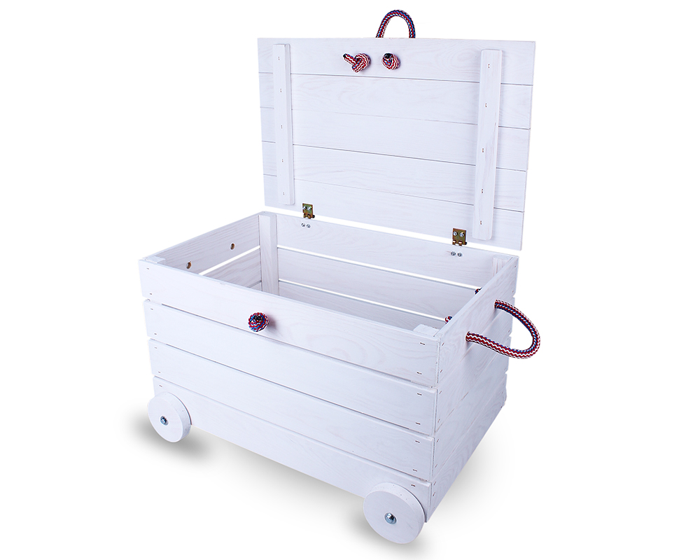 Skrzynia Skrzynka Pojemnik Zabawki Wieczkiem Biała 6650151440 Skrzynia Skrzynka Pojemnik Zabawki Wieczkiem Biała 6650151440