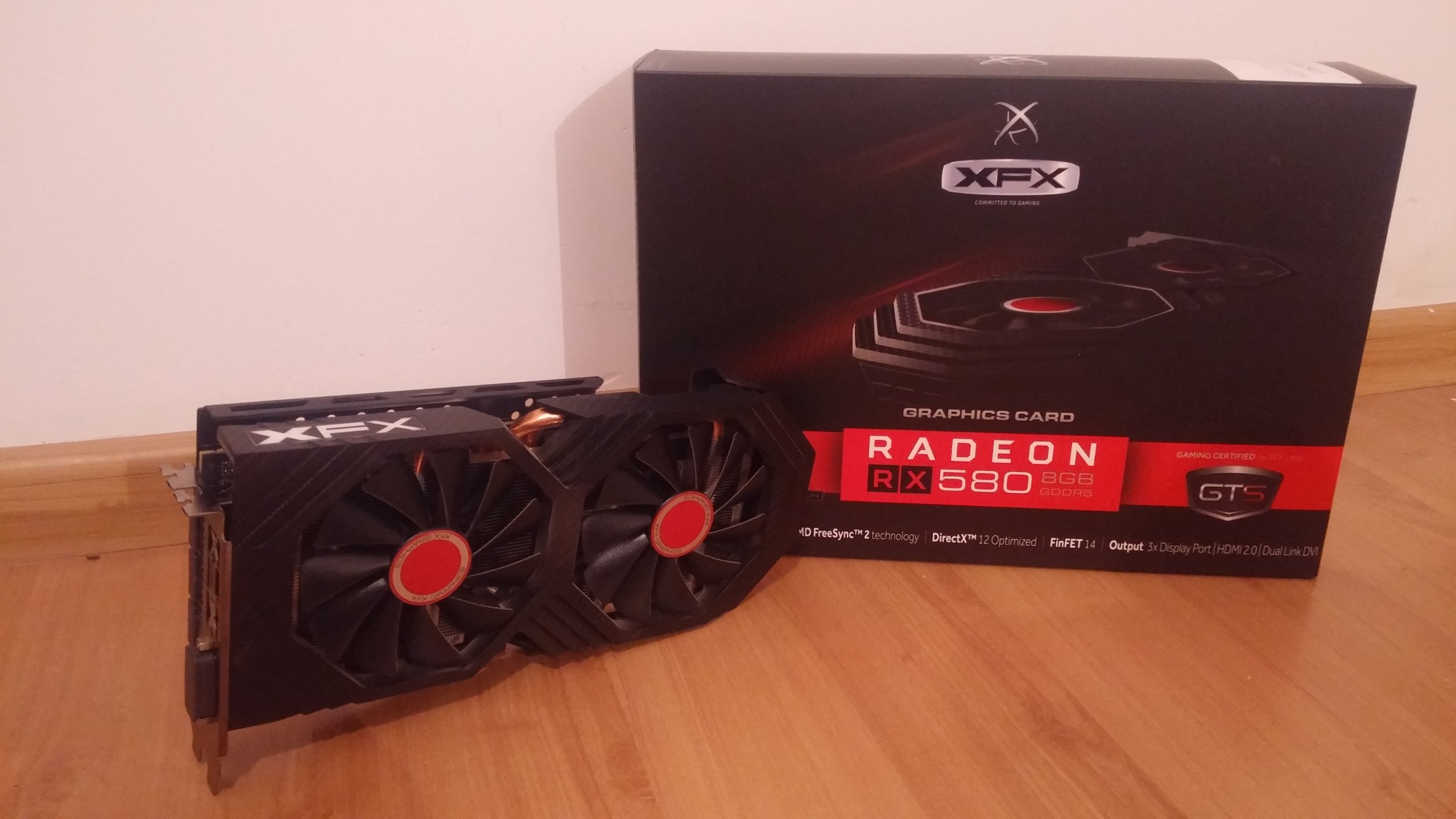 XFX RX 580 GTS XXX 8GB OC+ 30 mh/s dual bios GW21m 7255615242