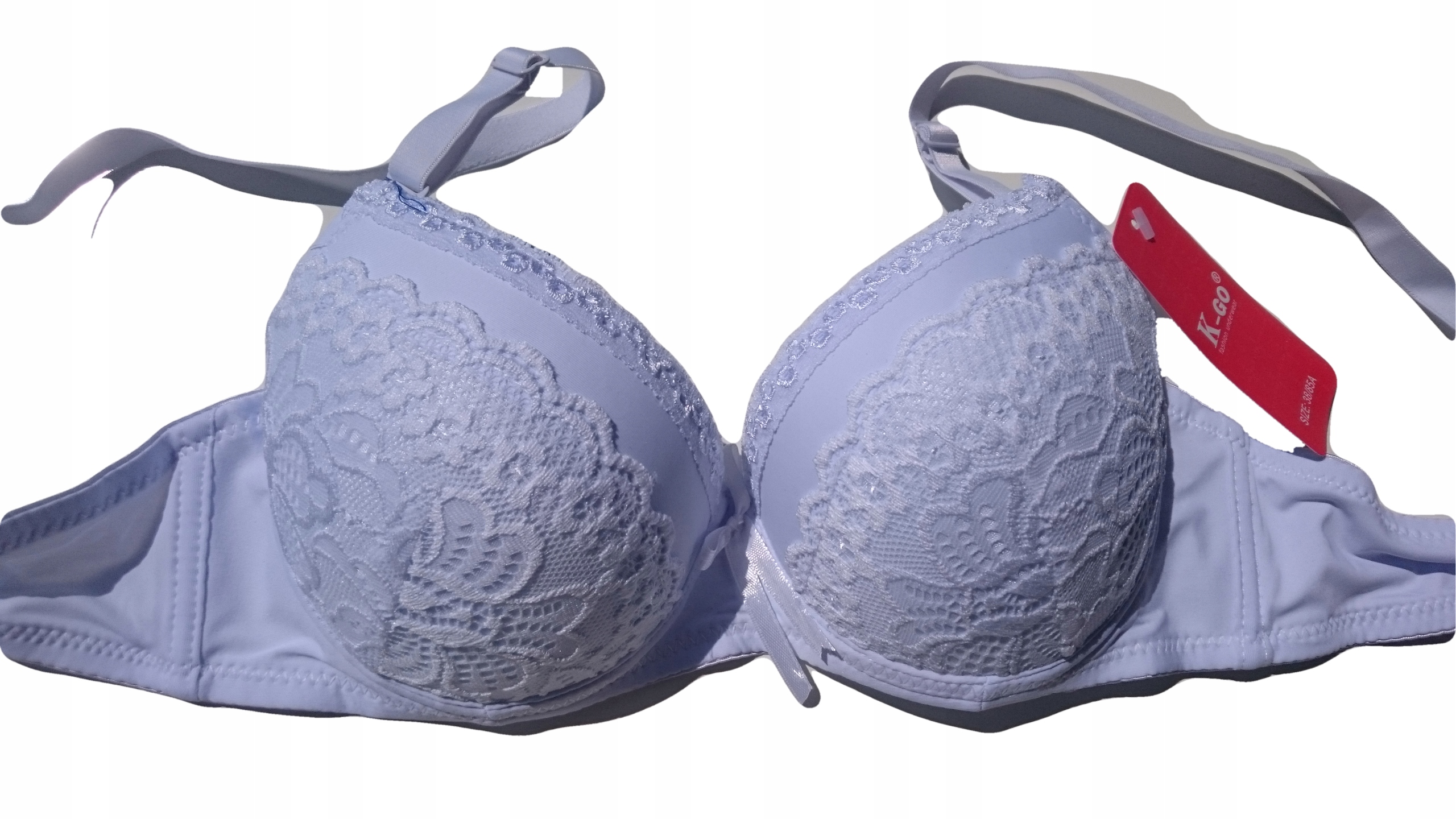 Biustonosz push-up 85 A powiększający K-go biały - 7499948111