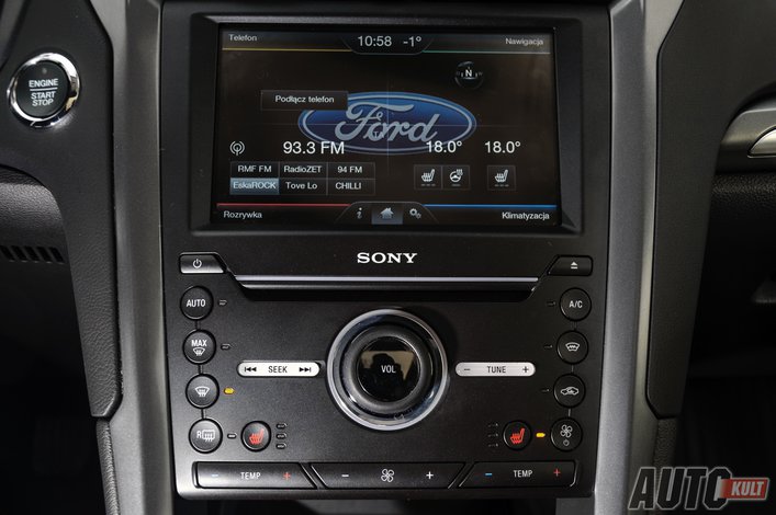 FORD mondeo MK5 RADIO CD SONY NAWIGACJA montaż Wwa