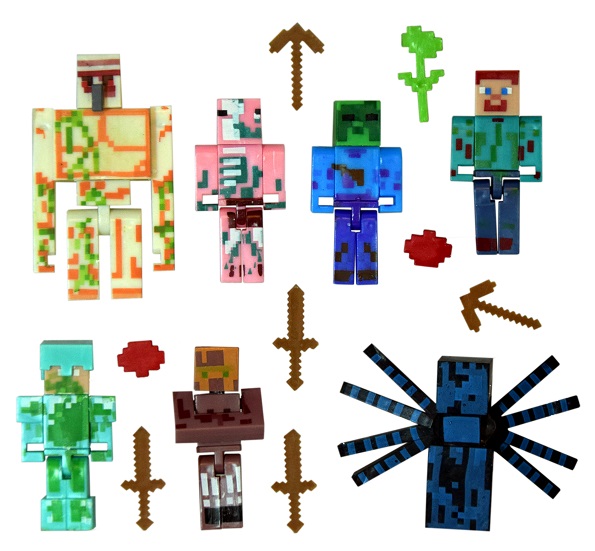 Minecraft Figurki Zabawki Z Gry Ruchome Pająk Xxl 7249836282