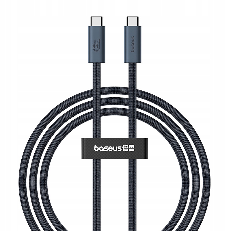 Baseus Szybki Kabel Usb C 240W Pd 8K 60Hz Mocny Przewód Do Ładowania 1m