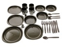 фото mini №11, Utensils tourist miles - tec camping set for 4 people 26 elements olive