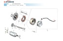 Magneto (kolo magnesujace) bs250s-5 jianshe atv 250 bs250s-5 puma3, купить с разборки