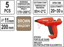 фото mini №5, Glue hot melt 11, 2x200mm 5pcs brown