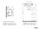 фото mini №3, Washbasin 35 x 28cm white, complete - 6 spare parts