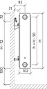 фото mini №10, Radiator purmo c 22 600x500 lateral