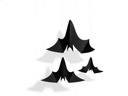 фото mini №13, Hangers bats, black (1 op. / 3 pcs.)