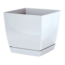 фото mini №4, Flowerpot 14 x 15, 5 centimeters plastic white