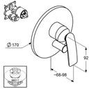 фото mini №8, Battery vannovo -shower room hidden kludi balance chrome
