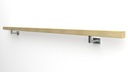 фото mini №4, Handrail wall-mounted wooden 40x40 130cm oak color