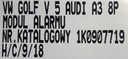 Vw audi модуль блок сигнализации 1k0907719c4, купить из Польши