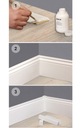 фото mini №5, 80x16 mm overlay floor black mdf decorative skirting board beam r2