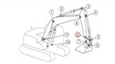 Шкворень lyzki cat 320c fm, 322b, 322b l, 7y35502, купить в Украине