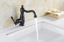 фото mini №2, Washbasin faucet freestanding black matte royal retro hoses podlaczeniowe