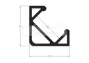 фото mini №4, Profile led backlight aluminum angular tech-light anodized p3 2m