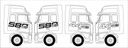 Наклейки - volvo fh 12 13 16 на бок, стороны +.2, купить в Украине