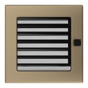 фото mini №5, Lattice ventilation fireplace 17x17 gold galwaniczne with blinds