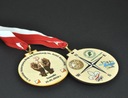 фото mini №6, Medal bilateral imprint ultraviolet+ ribbon 8x8cm 50szt