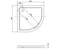 фото mini №3, Children's pool besco aron slimline semicircular 90 x 90 centimeters