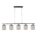 фото mini №3, Royal pendant light 5x40w g9 chrome+ crystals