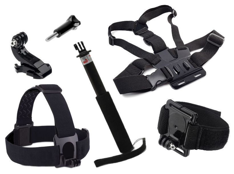 Set Snowboard popruhy helma monopod Gopro Hero 6