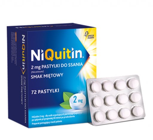 Niquitin 2 mg, 72 pastylki do ssania