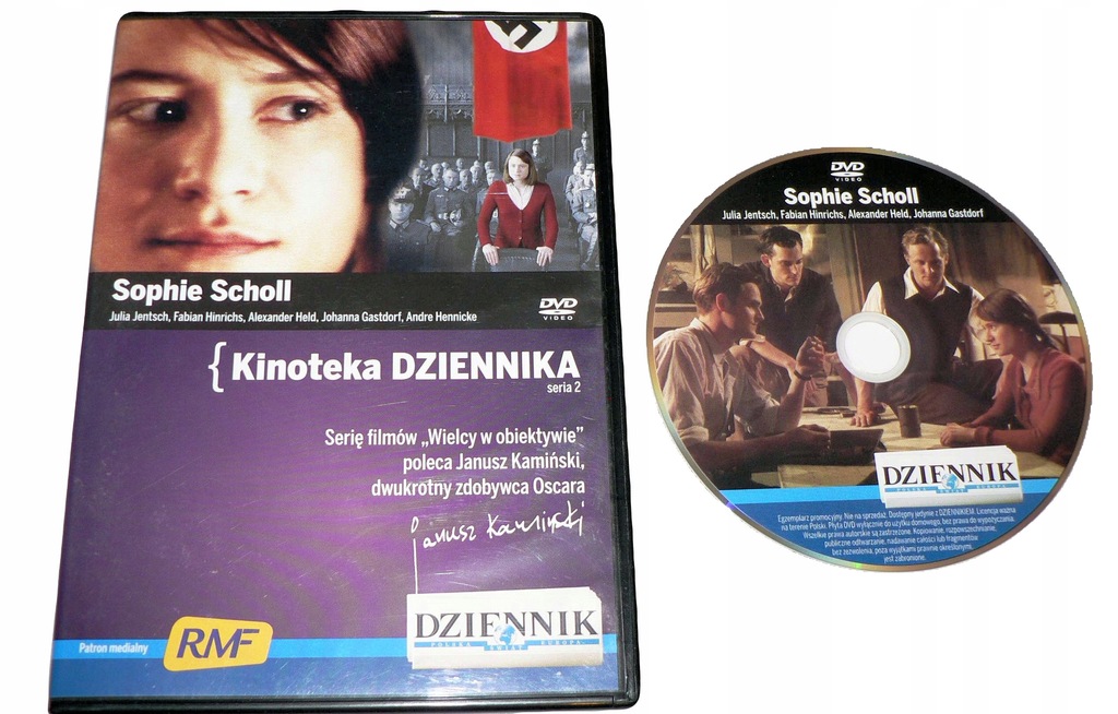 DVD - SOPHIE SCHOLL - OSTATNIE DNI - Julia Jentsch