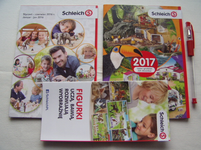2x KATALOG SCHLEICH 2016 2017 + ULOTKA NOWE