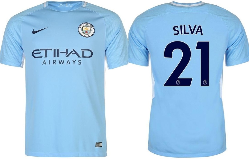 MANCHESTER City 17/18 Koszulka z własnym nadrukiem