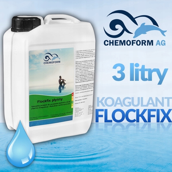 FLOCK FIX Flok Koagulant Chemia Basen Chemoform 3L