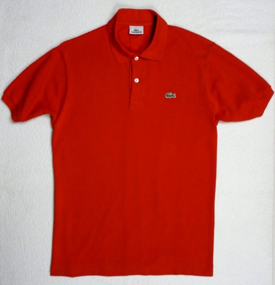 LACOSTE koszulka polo - 4 jak M / L pomarańczowa