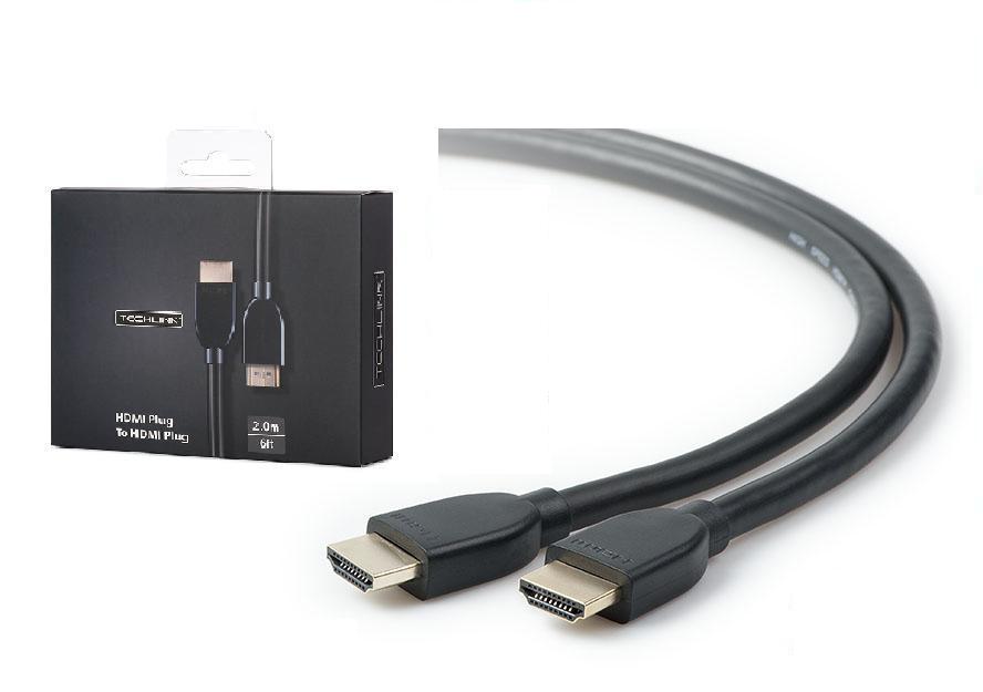 KABEL HDMI TECHLINK 3m, UHD, 4K, 3D, HDMI 2.0