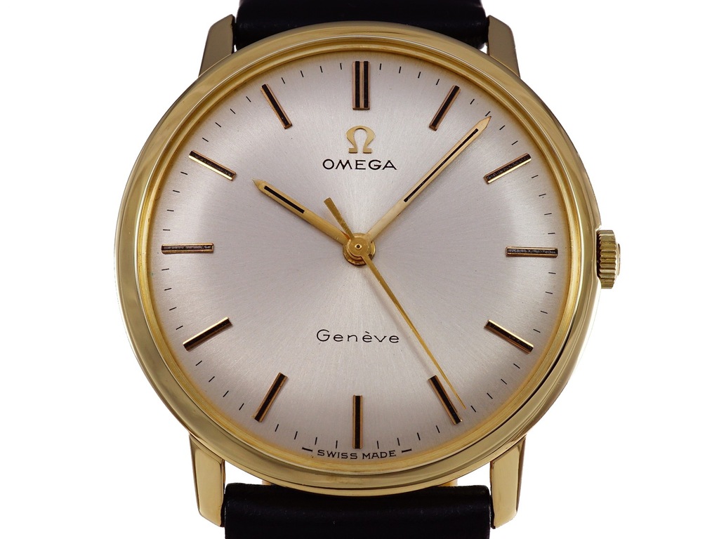 OMEGA Geneve złoty zegarek 14K piękny 1969 rok