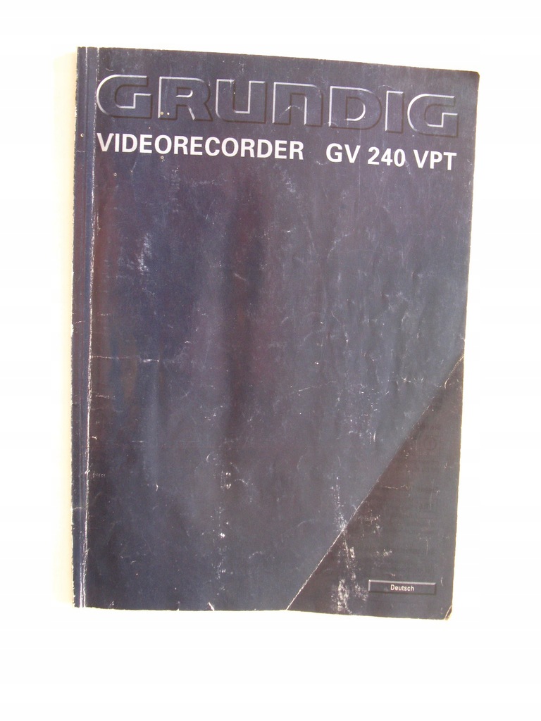 Instrukcja obsługi magnetowid GRUNDIG GV 240 VPT