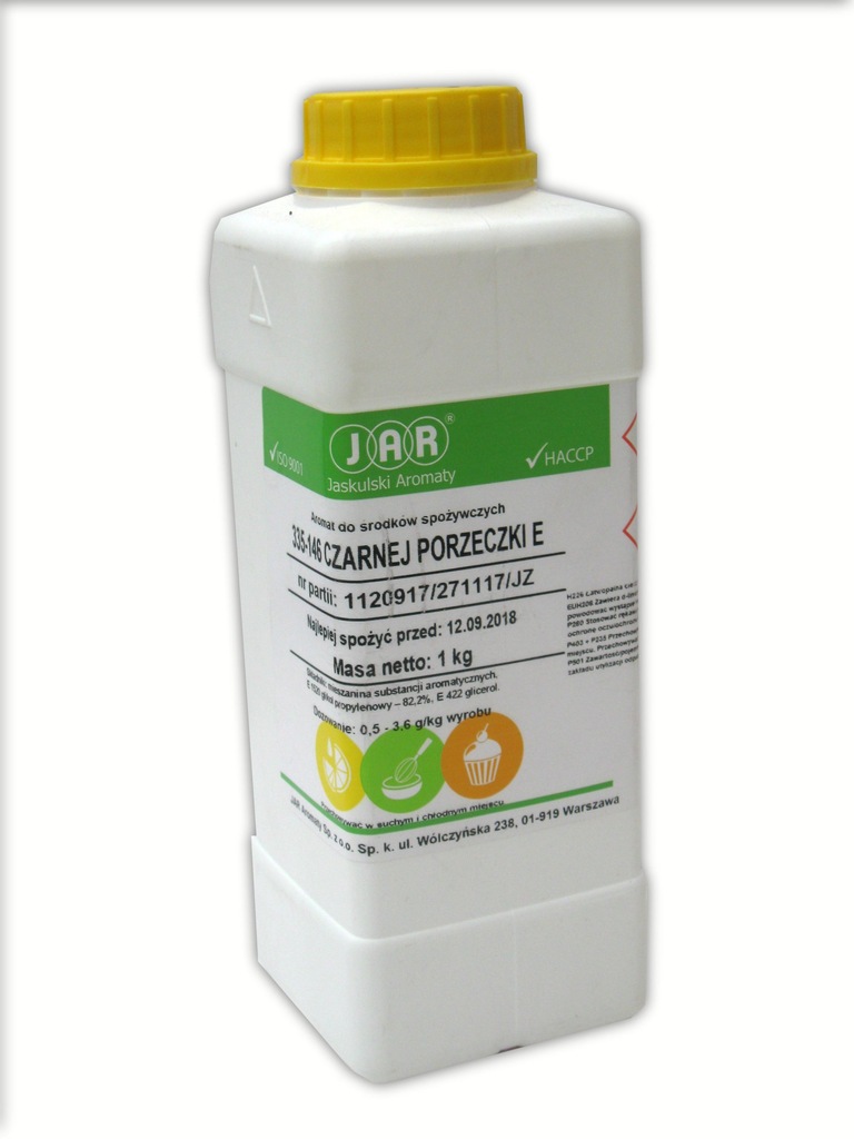 Aromat czarnej porzeczki spożywczy 1 kg JAR