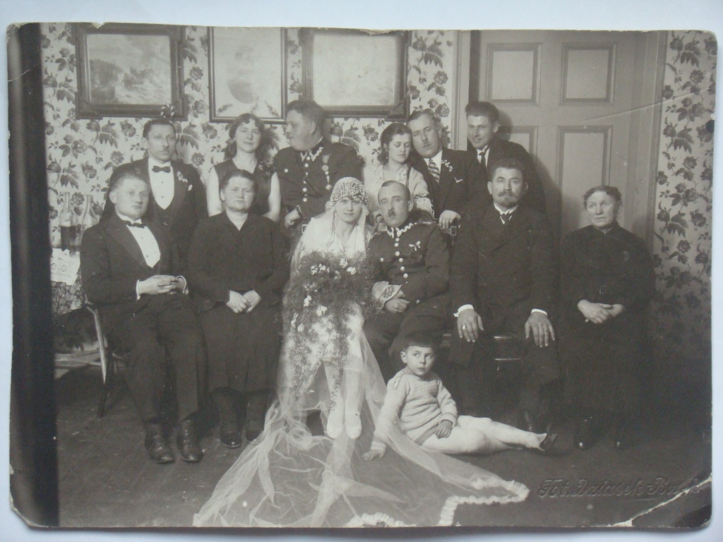 Ślubna II RP żołnierz 76 pp fot Dziasek Borek Wlkp