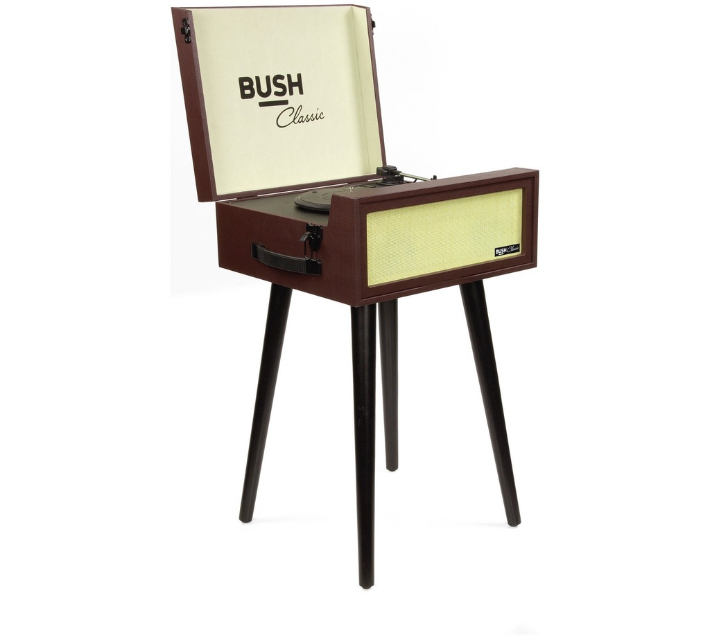 Adapter Gramofon na Nogach BUSH Retro Vinyl - Brąz